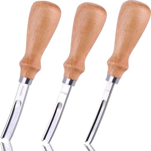 MIUSIE Leather Edge Beveler Tool Leather Craft Edge Skiving Beveler DIY Beveler Shallow Skiving Trimming Leather Edge Press