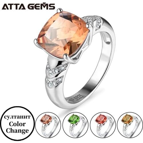 Zultanite Color Change Turkish Zultanite Sterling Silver Womens Ring S925 Fine Jewelry Womens Gift Classic Style