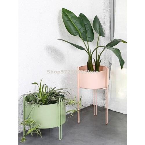 European-style wrought iron flower stand green dill multi-layer simple and fleshy living room indoor office balcony space-saving