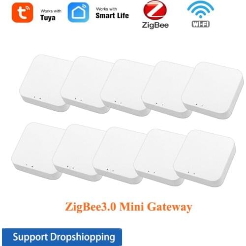 1-10PCS ZigBee 3.0 Mini Gateway Tuya Smart Life APP Wireless Protocol Hub Smart Bridge,With Alexa Google Home,Smart Home Device