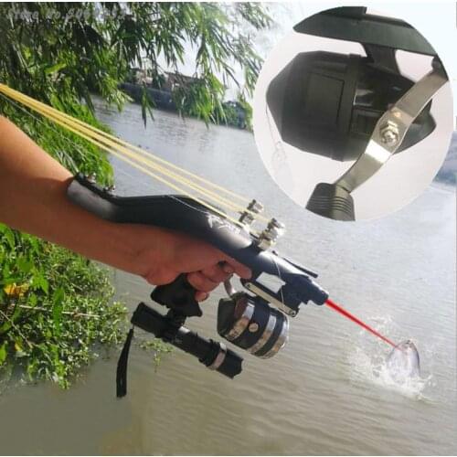 High Quality Laser Slingshot Black Hunting Bow Catapult Fishing Bow Outdoor Powerful Slingshot for Shooting Crossbow Bow Tool
