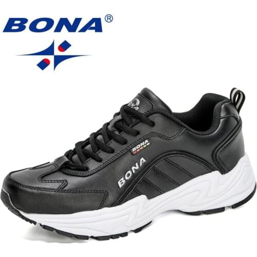 BONA 2020 New Designers Sport Walking Shoes Men Running Sneakers Man Trainers Outdoor Athletic Shoes Male Jogging Shoe Footwears