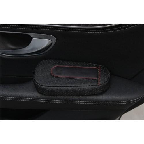 Soft and comfortable Foot Support Cushion Car Door arm pad For Nissan Qashqai Xtrail Kicks Micra Rogue Leaf Juke 370Z 350Z