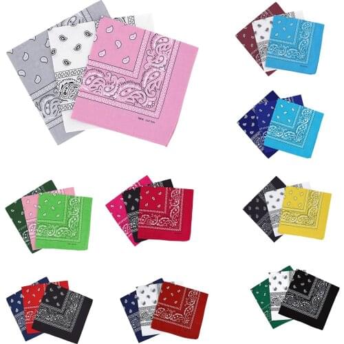 Set of 3 bandanas Paisley Man and Woman 57 x 57 cm