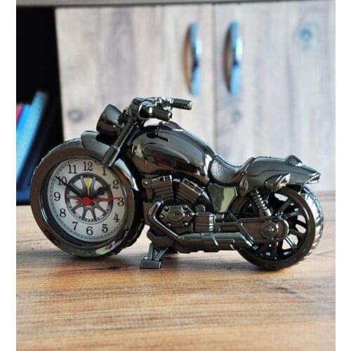 Motorcycle Design Table Clock Retro Wristwatches Home Office Desk Clock Gift Decor Ornament