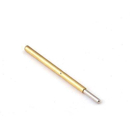 100Pcs P160-J1 Nickel Plated Springs Test Probe Brass Tube Outer Diameter 1.36mm Total Length 24.5mm Electronic Test Probe Tool