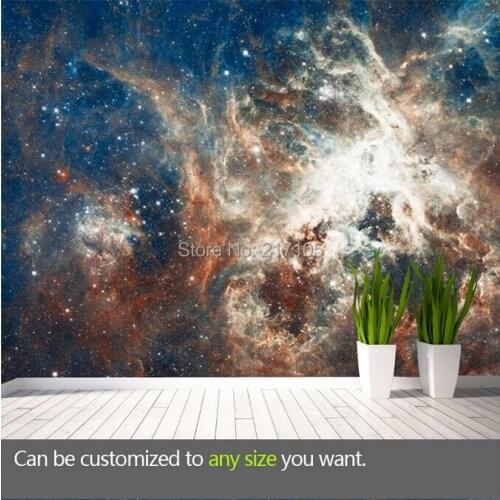 Custom large cosmic cloud wallpaper murals the Milky Way star 3D wall paper vinyl wallpaper for ceiling living room bedroom KTV