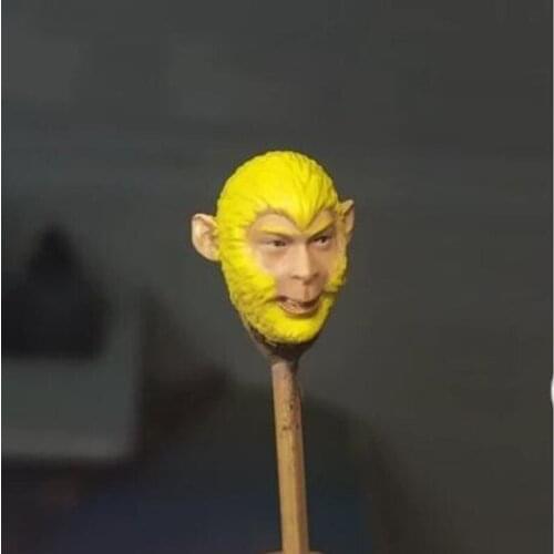 Painted 1/18 Scale Journey to the West Monkey King Head Sculpt Fit 3.75" Figure