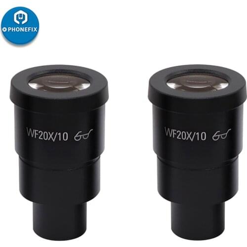 Widefield Scale Microscope Eyepiece 20X 10X High Eye Point Stereo Microscope Eyepiece For Binocular Trinocular Microscopio Parts