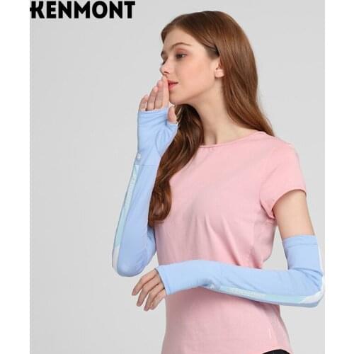 Ms. Kenmont whitening moisturizing ice sleeves summer non-slip cool feeling sunscreen sleeves ins tide outdoor UV protection