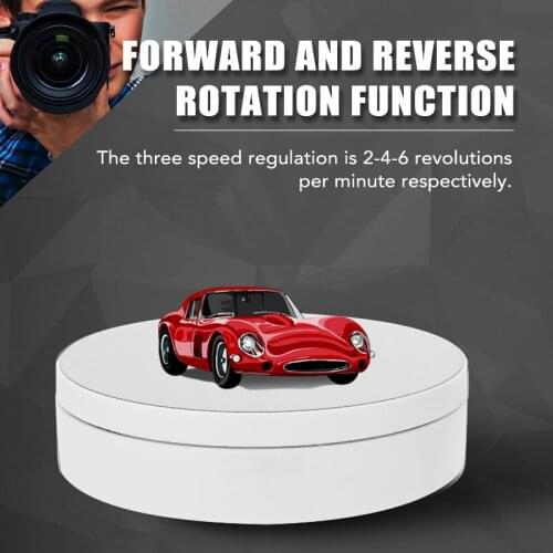 New 3-speed adjustable electric rotating display stand turntable jewelry stand USB 360 degree rotating photography display stand