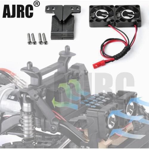 AJRC GRC TRX-4 water tank radiator cooling double fan for Traxxas TRX-4 DEFENDER 82056-4 front face air intake fan TRX4