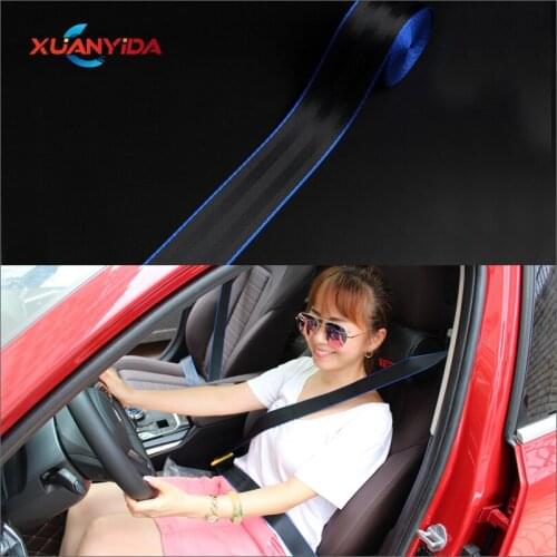 Quality 3.6 MX4.8CM Blue Black Color Car Seat Belt Webbing Strap Mix color Car Seat Stroller Safety Racing Harness Backpack Belt