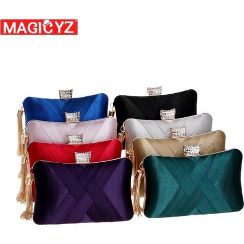 Luxury brand Women Evening Bags Celebrities Wedding Bridalmaid Golden Clutch Purse For New Year Gift Clutch Chain Shoulder Bag