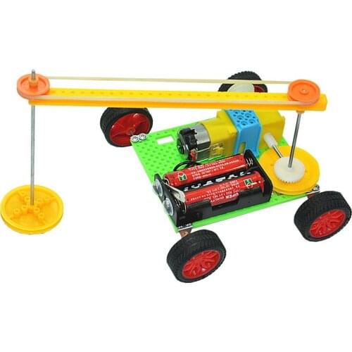 Hand-made small-scale Creative inventions, Educational Science experiment Toys for Primary School students with sweeping Robots
