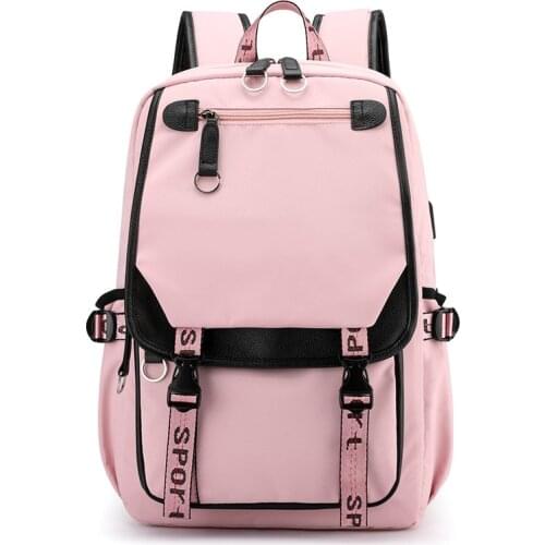 2020 New school Backpack For Teenage Girls School Bags USB Backpacks Children Book Bag Waterproof Travel Bag Big Daypack mochila