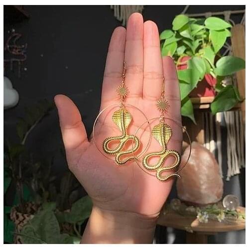 Snake Earrings | Dangle Earrings, Snake Jewelry, Serpent Earrings,gold plated/silver plated