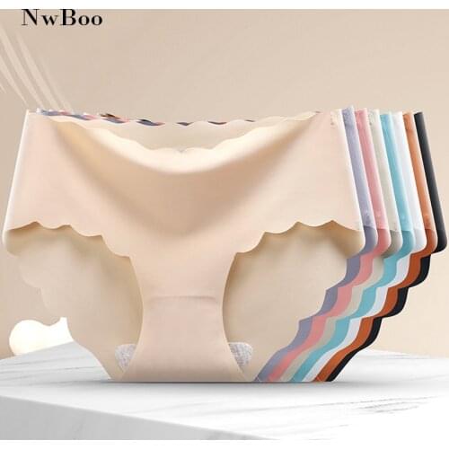 Silk Seamless Briefs Ruffle Panties for Women Set Pack Girls Underwear Lot Sexy Panty Wholesale Drop Shipping Pants