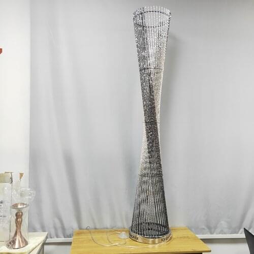 Modern Led Standing Lamp Aluminum Tower Floor Lamps for Living Room Light Stand Foyer Home Decorative Floor Lights AC90-26V Lamp