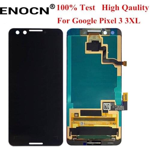 ENOCN AMOLED For Google Pixel 3 LCD Display Touch Screen Digitizer Assembly Replacement LCD For Google Pixel 3XL LCD
