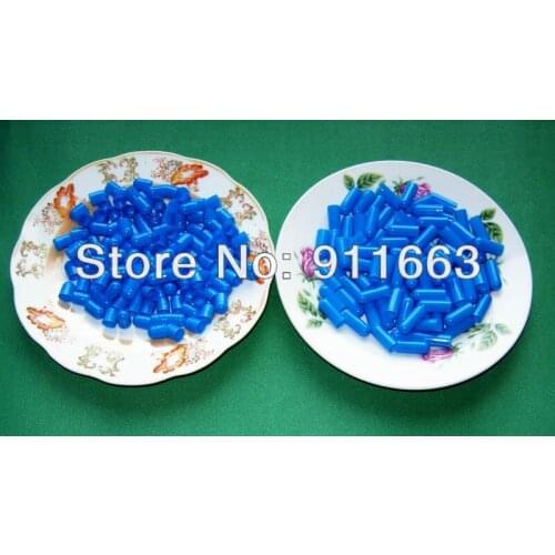 0# Medicine Capsule 10,000pcs! Blue-Blue Colored Hard gelatin empty capsules size 0 (joined or seperated capsule available!)
