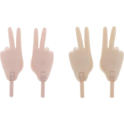 1 Pair 1/4 ScissorHands for DOD 43cm 16inch 17inch Dolls Body Accessory