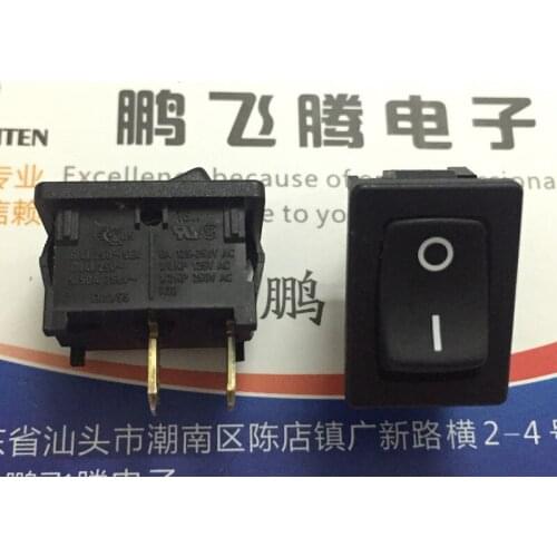 1PCS 1801.1146 German MARQUARDT rocker switch 2 feet 2 gear rocker power button switch 10A250V 15*21mm