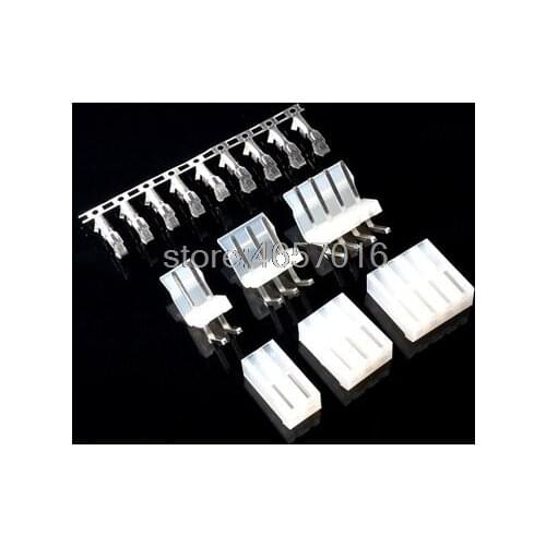 10sets CH3.96 spacing:3.96mm Connector Straight needle Seat+Plug+Terminals 2P 3P 4P 5P 6P 7P 8P 9P 10P
