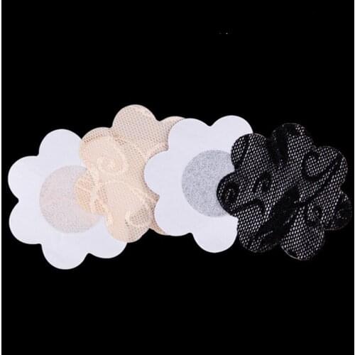 10Pcs Adhesive Breast Pasties Disposable Diverse-Design Lace Breast Lift Nipple Cover Stickers Invisible Concealer Pad Intimate