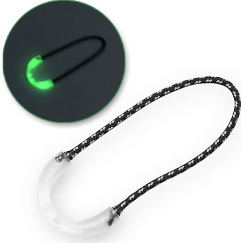 10pcs/lot Camping Equipment Mountaineering Raincoat Outdoor Anti Lost Luminous Climbing Clip Carat Chain Head Survival Tool