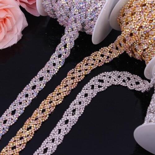 10Yards Decorative Cup Chain Accessories Crystal Diamond Cup Chain Rhinestone Trim Diy Sewing Material