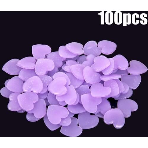 100pcs Purple Heart Shape Glue Mud For 5D Diamond Painting Kits Glue Clay Embroidery Accessories Cross Stitch Tool DropShipping