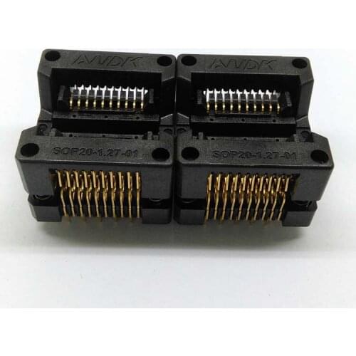 2 PCS / Lot SOP20 Burn in Socket OTS20-1.27-01 Chip IC Test Socket Programming Socket Programmer Adapter Wholesale