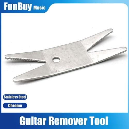Stainless Steel 2 in 1 Guitar String Peg Pulling Puller Bridge Pin Remover Tool Volume Button Switch Screwdriver