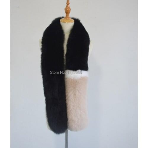 2019 Fashion Cape SJ767 Various Colors Fashion Show Real Fox Fur Scarf for Girls