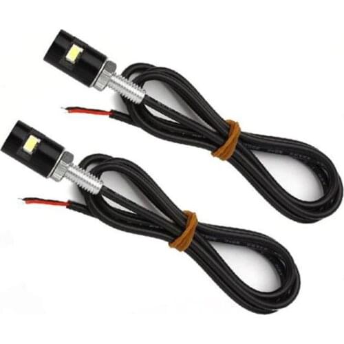 2021 New 2PCS License Plate Light Screw Bolt Lamp 12V LED Bulb for Car Motorcycle Truck
