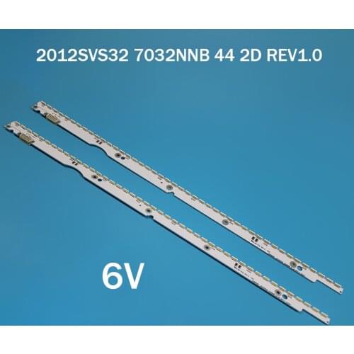 6V 32 inch LED Backlight Strip for Samsung TV 2012SVS32 7032NNB 2D V1GE-320SM0-R1 32NNB-7032LED-MCPCB UA32ES5500 44LEDs 406mm