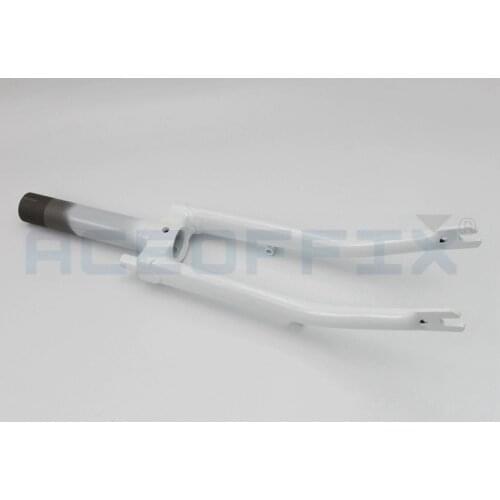 White ACEOFFIX Front Fork for Brompton Folding Bike 74mm Open Width Chrome Molybdenum Steel 580g