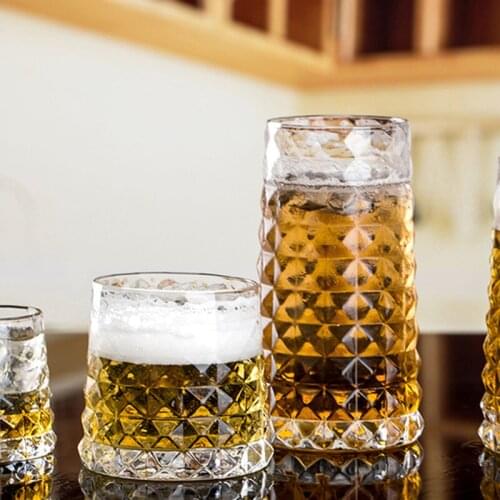 Bar wine glass gem glass special drink glass special cocktail glass carved crystal glass classical whisky wine glass