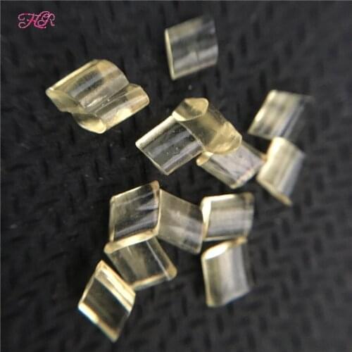 50g Pre Tipped Hair Extension Fusion Keratin Re Bond Granules Beads - # Yellow Clear