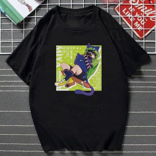 Sk8 The Infinity Anime Printed T Shirt Cat Costume Chinen Miya Kawaii Manga Graphic Tops Women Men Summer Fashion Harajuku Tee