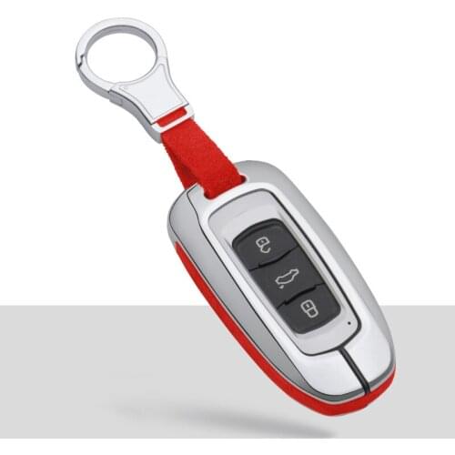 New Suede Leather Zinc alloy Car key case Cover For Geely Atlas Boyue NL3 EX7 Emgrand X7 EmgrarandX7 SUV GT GC9 borui Accessorie