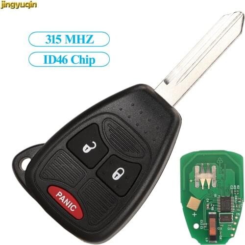 Jingyuqin Remote Car Key Fob Control ID46 PCF7961 315MHZ For Dodge Dakota Durango Jeep Grand Cherokee FCCID:OHT692427AA 3/4/5BTN