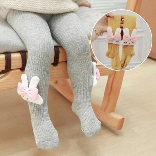 Newborn Baby Girls Tights Spring Baby Stockings Bow Cotton Lace Knee High Long Tube Tights Princess Infant Newborn Pantyhose