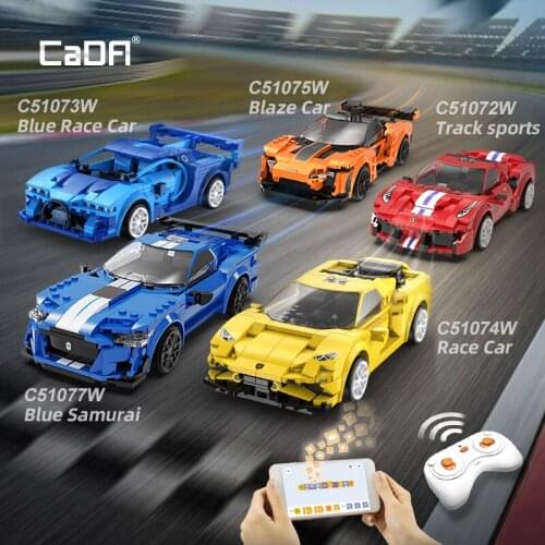 Sports Car Building Blocks Bricks Kit Diy MOC Vehicle Model Technical Remote Control Racing Car 5 Color for Children Gift