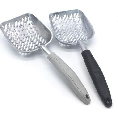 Cat Kitten Litter Scoop Aluminum Alloy Metal Pooper Waste Poop Cleaner Pet Sand Shovel For Household Pet Cleaning Gadgets