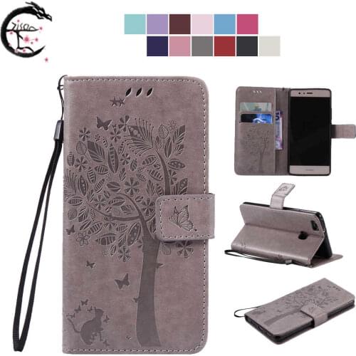 Flip Case Leather Cover For Huawei P8 2015 P8lite P9 lite mini Phone Case P9lite 2017 Cases P9 plus Wallet Card Holder Casing