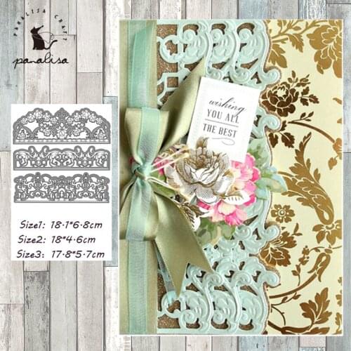 Panalisacraft Lace Frame Metal Cutting Dies Craft Dies Scrapbooking Card Making Album Embossing Stencil Die Cut Decoration