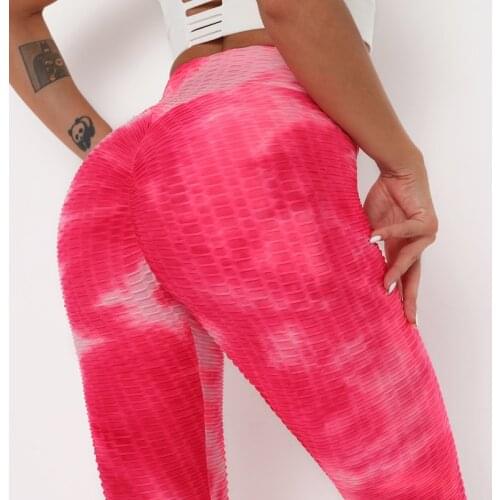 Leggings For Fitness Women High Waist Leggings Workout Push Up Legging Fashion Tie-dye Color Bodybuilding Jeggings Women Pants
