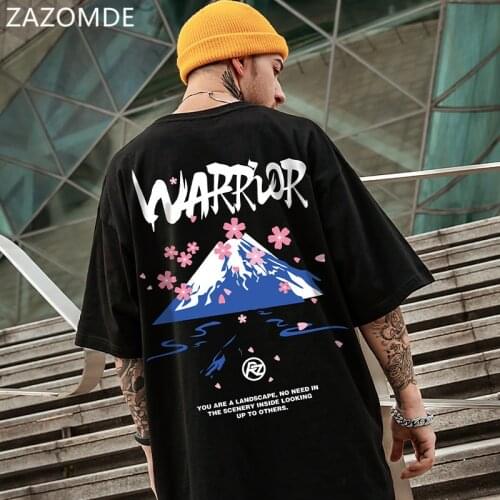 ZAZOMDE Hip Hop T Shirt Men 2020 Streetwear Printed Tee Shirt Short Sleeve Cotton Casual T-Shirt Fashion Black Harajuku Tshirt